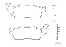 Brenta FT3071 přední organické brzdové destičky na motorku HONDA VT 1100 C2 SHADOW rok 95-05