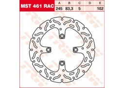 TRW MST461RAC brzdový kotouč, zadní DUCATI 1198 1200 rok 09-11