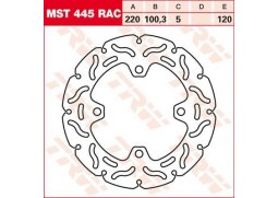 TRW MST445RAC brzdový kotouč, zadní KAWASAKI ZX 6R 636 NINJA rok 2013