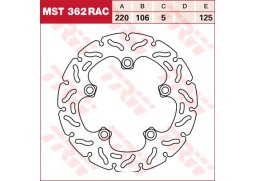 TRW MST362RAC brzdový kotouč, zadní YAMAHA YZF 1000 R1 rok 04-15