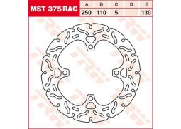 TRW MST375RAC brzdový kotouč, zadní KAWASAKI Z 1000 SX - ABS rok 11-14