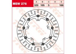 TRW MSW276 brzdový kotouč, přední TRIUMPH SPRINT 1050 ST rok 2011