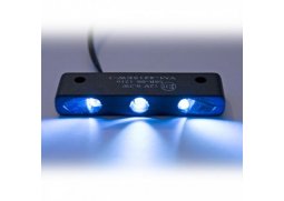 LED osvětlení spz černé, 3 LED, rozměry 44x7x12 mm