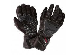 Roleff Sachsenring černé kožené sportovní rukavice na motorku