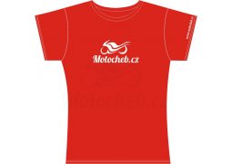 Dámské tričko s krátkým rukávem Motocheb, červené