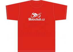 Pánské tričko Motocheb, červené s logem Motocheb