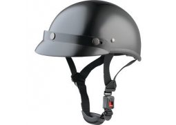 Braincap černá lesklá helma na chopper, přilba na motorku