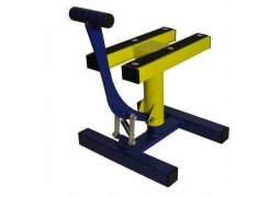 Qtech NEON stojan MX - enduro stojan na motorku, barva modrá matná / žlutá