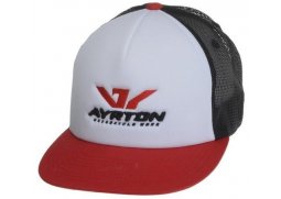 Kšiltovka AYRTON Trucker Snapback černo bílo červená kšiltovka