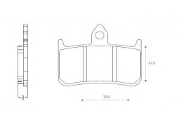 Brenta FT3136 přední organické brzdové destičky na motorku HONDA RS 125 R rok 1995