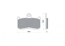Brenta organické brzdové destičky FT3120 SUZUKI GSX 1300 B KING rok 08-12