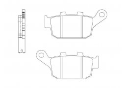 Brenta FT3155 zadní organické brzdové destičky na motorku KAWASAKI Z 800 E ABS rok 13-16