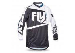 Fly Racing F-16 2017, černo bílý dres na motokros