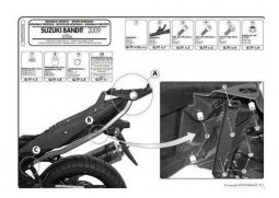 Kappa KZ540 nosič zadního kufru Suzuki GSF 650/ S BANDIT 2009-2014 SUZUKI GSF 650 BANDIT ABS rok 09-14