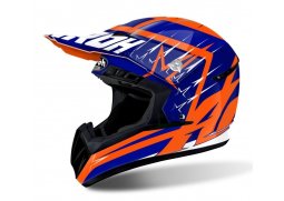 Airoh Switch Startruck modrá oranžová enduro přilba na motorku