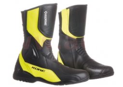 KORE Sport Touring, černé žluté cestovní boty na motorku