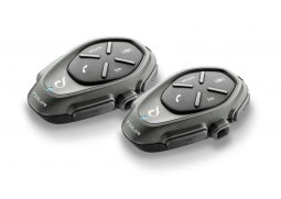 Bluetooth handsfree pro uzavřené a otevřené přilby CellularLine Interphone TOUR Twin Pack