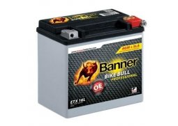 motobaterie 12V, ETX 16L, 19Ah, 325A, BANNER BIKE BULL AGM PRO 175x100x155