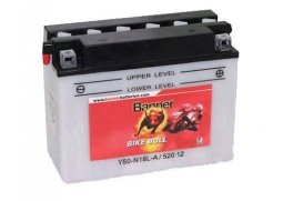 motobaterie 12V, Y50-N18L-A, 20Ah, 260A, BANNER BIKE BULL 205x90x162