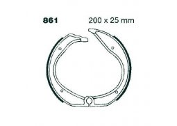 EBC 861 brzdové pakny čelisti na motorku