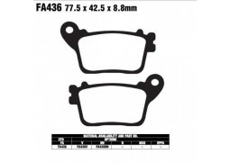 EBC FA436 organické brzdové destičky pro motorku