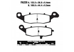 EBC FA229 = FA237 organické brzdové destičky na motorku