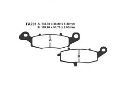 EBC FA231 = FA259 organické brzdové destičky na motorku