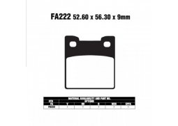 EBC FA222 organické brzdové destičky pro motorku