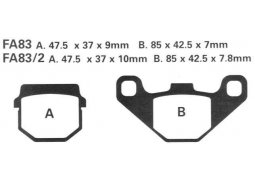 EBC FA83 R sintrované brzdové destičky pro motorku