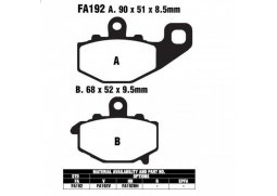 EBC FA192 V organické V brzdové destičky pro motorku