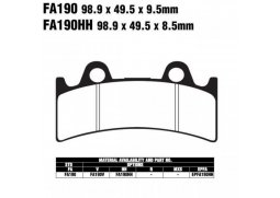 EBC FA190 V organické V brzdové destičky pro motorku