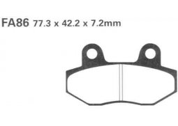 EBC FA86/2 organické brzdové destičky pro motorku