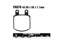 EBC FA76 HH sintrované brzdové destičky pro motorku