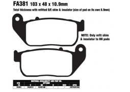 EBC FA381 HH sintrované brzdové destičky pro motorku