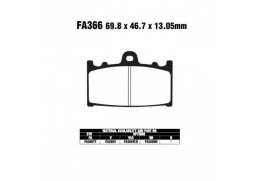 EBC FA366 TT karbonové brzdové destičky pro motorku