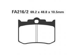 EBC FA216/2 organické brzdové destičky pro motorku