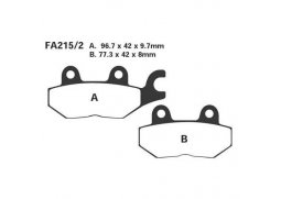 EBC FA215/2 organické brzdové destičky pro motorku