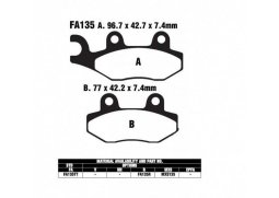 EBC FA135 TT = FA202 karbonové brzdové destičky pro motorku