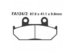 EBC FA124/2 organické brzdové destičky pro motorku