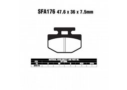 EBC SFA176 SC organické brzdové destičky pro motorku
