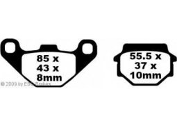 EBC SFA67 HH SC sintrované brzdové destičky pro motorku