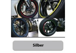 Proužky na ráfky GP Style, stříbrné, 7mm široké, pro 16-19 palcová kola