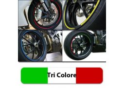 Proužky na ráfky GP Style, trikolora italská, 7mm široké, pro 16-19 palcová kola