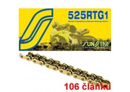Sunstar řetěz 525RTG1 barva zlatá, 106 článků