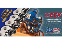 ČZ řetěz 520ECX barva černá, 110 článků včetně rozpojovací spojky CLIP