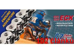 ČZ řetěz 520ECX barva černá, 102 článků včetně rozpojovací spojky CLIP