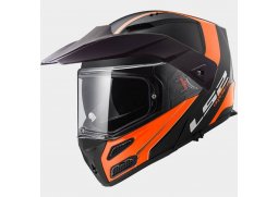 LS2 FF324 METRO EVO RAPID Matt Black Orange P/J, černá oranžová výklopná helma