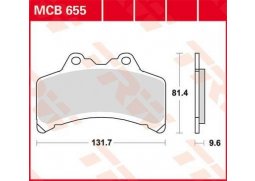 TRW MCB655 organické brzdové destičky na motorku