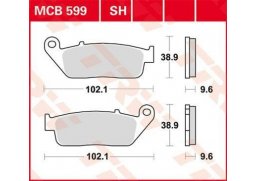 TRW MCB599 organické brzdové destičky na motorku