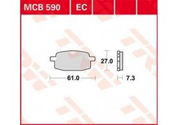 TRW MCB590 organické brzdové destičky na motorku